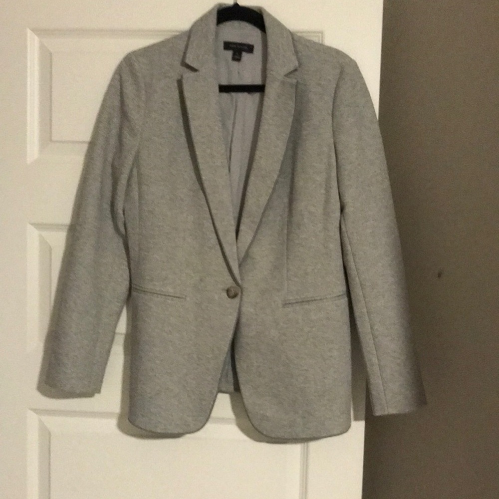 Like New Ann Taylor Light Gray Blazer size 10